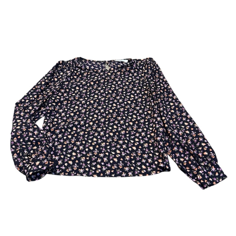 3/$15 ALL IN FAVOR floral blouse